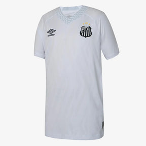 Camisa Infantil Santos I 25/26 s/n Torcedor Umbro - Branco+Cinza
