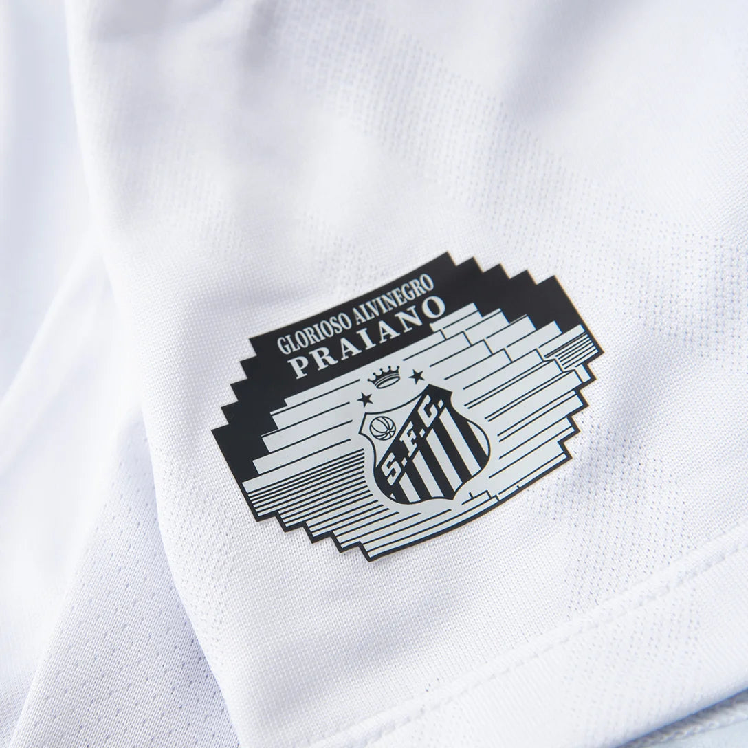 Camisa Infantil Santos I 25/26 s/n Torcedor Umbro - Branco+Cinza